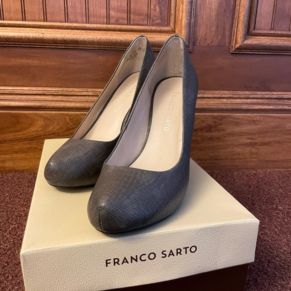 Grey Franco sarto heels sz 7.5 - Picture 4 of 9